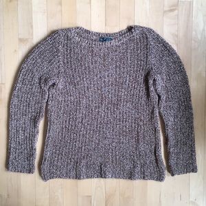2/$20 Ralph Lauren cotton sweater marled brown Large